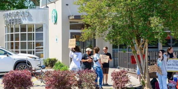 Starbucks employees nationwide strike Red Cup Day